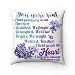 You Were Real I Held You In My Arms I Love You Lilac Flower Decorative Pillow - Indoor Outdoor Cushion