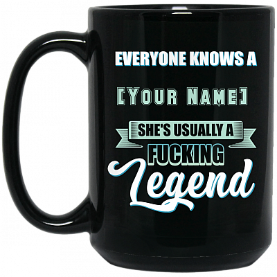 15 oz. Black Mug