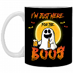 I'm Just Here For The Boos Funny Halloween Costume Ceramic Coffee Mug - Beer Stein - Water Bottle