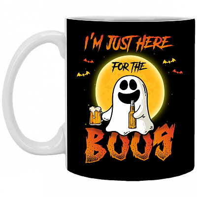 I'm Just Here For The Boos Funny Halloween Costume Ceramic Coffee Mug - Beer Stein - Water Bottle