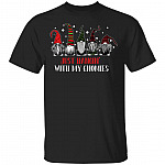 Just Hangin' With My Gnomies Christmas T-Shirt - Gnomies Shirt