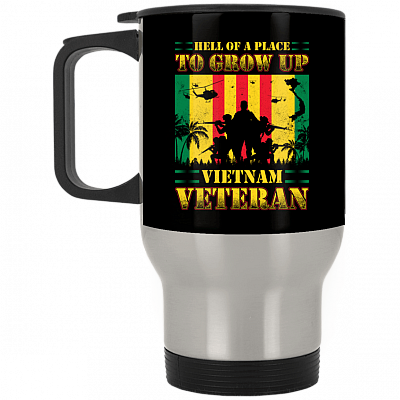14 oz. Silver Travel Mug