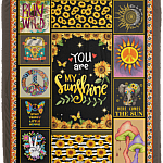 You Are My Sunshine Fleece Blanket - Premium Sherpa Blanket - Woven Blanket
