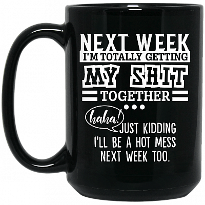 15 oz. Black Mug