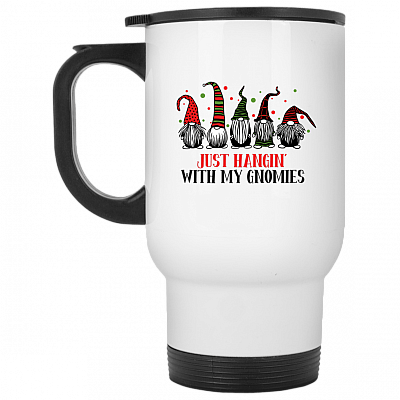 14 oz. White Travel Mug