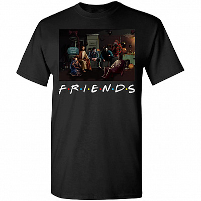 Funny Jesus That's How I Saved The Halloween Horror Characters T-Shirt