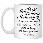 In Loving Memory We Honor You With Our Hearts Ceramic Coffee Mug - Water Bottle - Color Changing Mug
