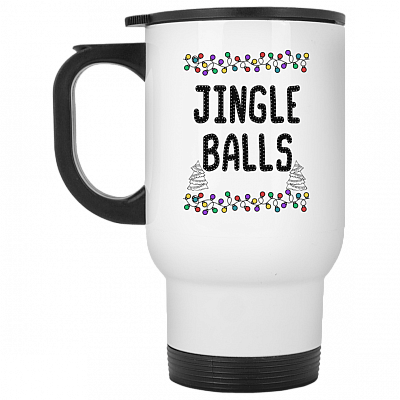 14 oz. White Travel Mug