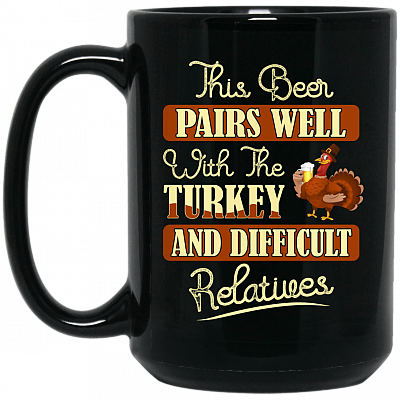 15 oz. Black Mug