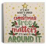 It's Not What's Under The Christmas Tree That Matters Framed Canvas - Unframed Poster