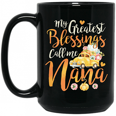 15 oz. Black Mug