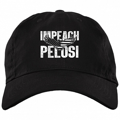 Impeach Pelosi Twill Cap - High-Profile Snapback Hat - Trucker Hat