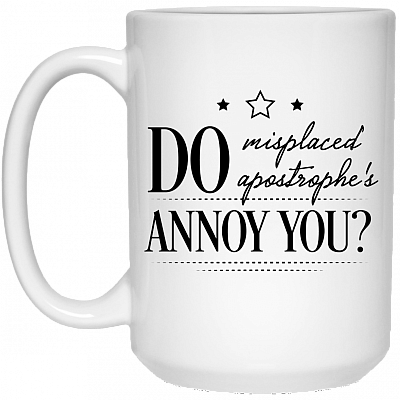 15 oz. White Mug