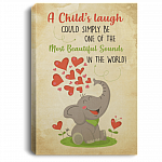 A Child's Laugh Could Simply Be One Of The Most Beautiful Sounds Framed Canvas Prints - Unframed Poster