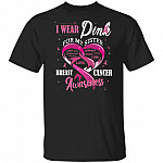 I Wear Pink For My Sister Breast Cancer Awareness T-Shirt