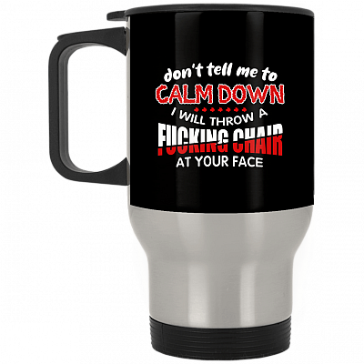 14 oz. Silver Travel Mug