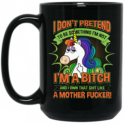 15 oz. Black Mug