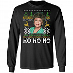 Blanche Ho Ho Ho Christmas Golden Hoodie - Long Sleeve - Sweatshirt