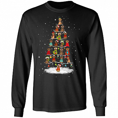 All Of The Otter Santa Claus Christmas Funny Cute Otter Christmas Tree Hoodie Sweatshirt Long Sleeves T-Shirt