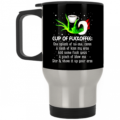 14 oz. Silver Travel Mug