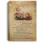 To My Granddaughter Every Day That You Are Not With Me I Think About You Framed Canvas Prints - Unframed Poster
