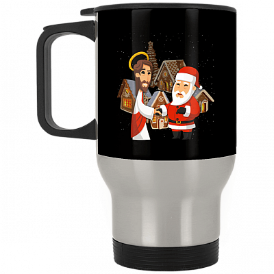 14 oz. Silver Travel Mug