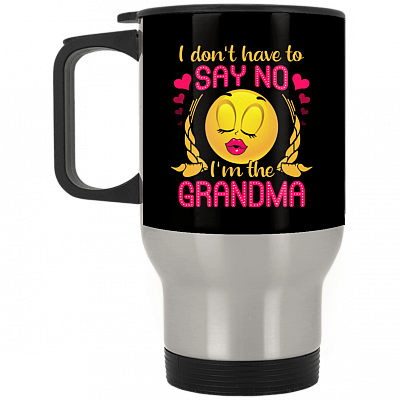 14 oz. Silver Travel Mug