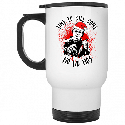 14 oz. White Travel Mug