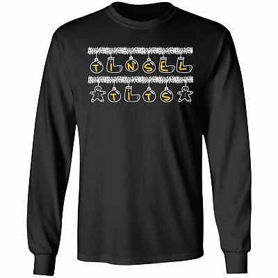 Tinsel Tits Funny Christmas Hoodie - Long Sleeve - Sweatshirt
