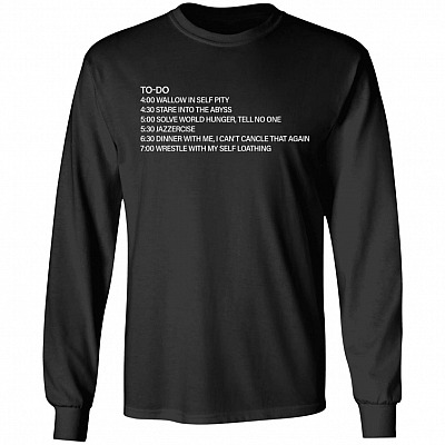 Christmas to Do List Wallow in Self Pity Stare Into The Abyss Hoodie