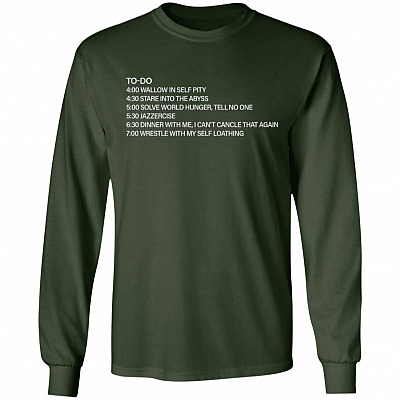 Alternative view of Christmas to Do List Wallow in Self Pity Stare Into The Abyss Hoodie