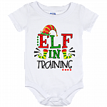 Cute Christmas ELF In Training Baby Onesie - Baby Infant Bodysuit
