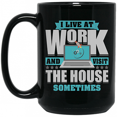 15 oz. Black Mug