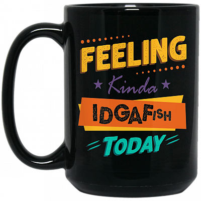15 oz. Black Mug