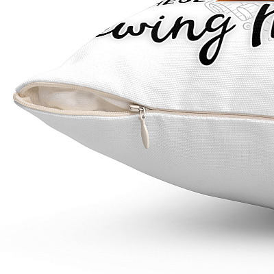 Alternative view of Yes I Really Do Need All These Sewing Machines Throw Pillow - Decorative Pillow - Indoor Outdoor Cushion