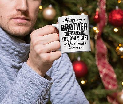 Alternative view of Being My-Brother Is Really The Only Gift You Need Coffee Mug - Beer Stein -Water Bottle