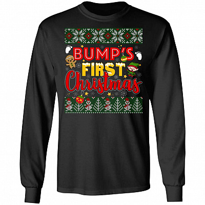 Bump's First Christmas Hoodie - Long Sleeve -Sweatshirt