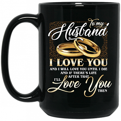 15 oz. Black Mug