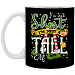I'm Not Short I'm Just A Tall Elf Ceramic Coffee Mug - Beer Stein - Water Bottle - Color Changing Mug