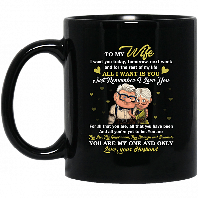 To My Wife I Want You Today Tomorrow Next Week All I Want Is You Coffee Mug - Beer Stein - Water Bottle