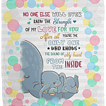 No One Else Will Ever Know The Strength Of My Love For You Fleece Blanket - Premium Sherpa Blanket