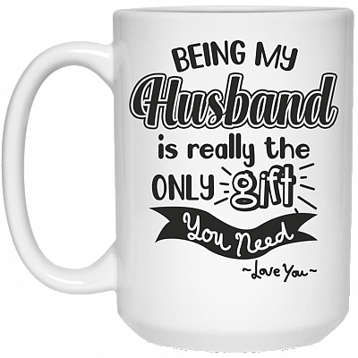 15 oz. White Mug