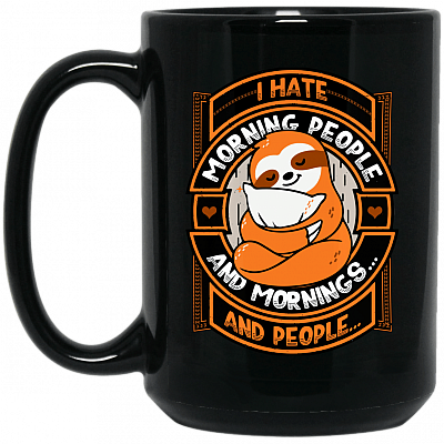 15 oz. Black Mug