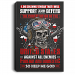 I Do Solemnly Swear That I Will Support and Defend Gallery Wrapped Framed Canvas Prints - Unframed Poster