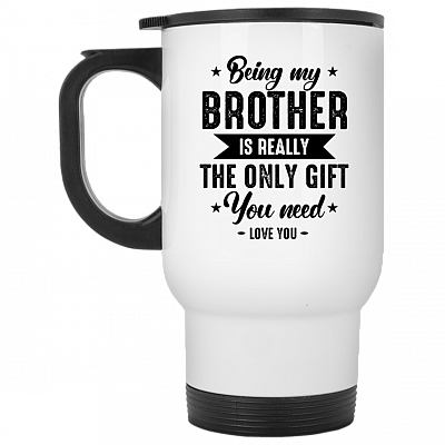 14 oz. White Travel Mug