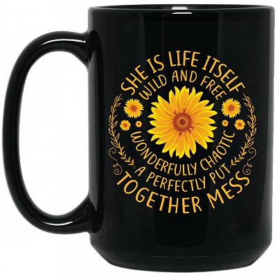 15 oz. Black Mug