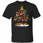 Nurse Christmas Lights Tree T-Shirt | Funny Ugly Christmas Yuletide Gift Tee For Nurses Life