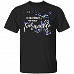In November We Wear Periwinkle Ribbon Stomach Cancer Awareness T-Shirt