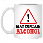 May Contain Alcohol Funny Coffee Mug - Beer Stein - Water Bottle