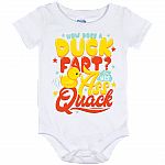 How Does A Duck Fart With His Ass-Quack Funny Duck Baby Onesie - Baby Infant Bodysuit